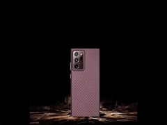 Samsung Z Fold 3 için Süper Açık Mavi Aramid Elyaf Telefon Kılıfı