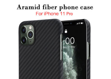 Mat Aramid Fiber Telefon Kılıfı için iPhone 11 Pro Dimi Stil Koruyucu Fonksiyon