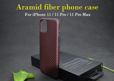Erime Noktası Gerçek Aramid Fiber Telefon Kılıfı iPhone 11 Pro Max için