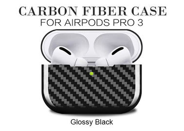 Airpods Pro 3 için Parlak Dimi Karbon Fiber Airpods Kılıfı