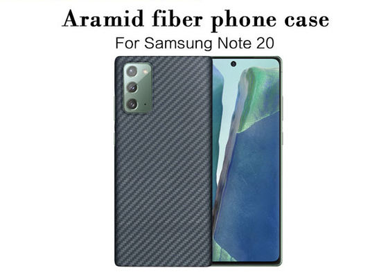 Kurşun Geçirmez Malzeme Aramid Karbon Fiber Telefon Kılıfı Samsung Note 20 Ultra için