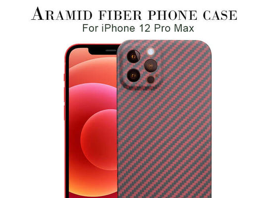 Karbon Fiber Kılıf Aramid Fiber Cep Telefonu Kılıfları iPhone 12 Pro Max Kevlar Telefon Kılıfı için