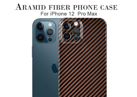Kir geçirmez iPhone 12 Pro Max Sert Aramid Fiber Telefon Kılıfı