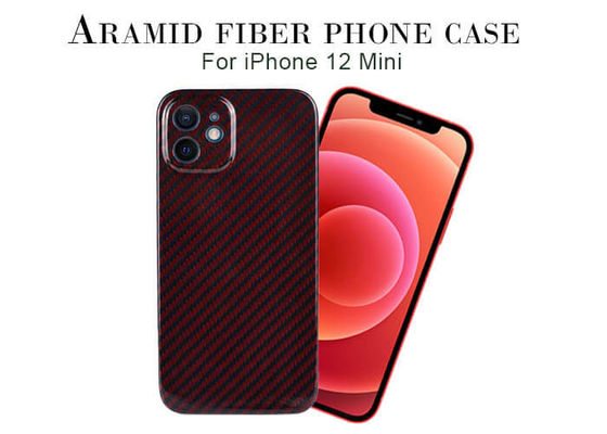 iPhone 14 Kırmızı Renk Kevlar Aramid Fiber Cep Telefonu Kılıfı, iPhone için Karbon Fiber Cep Telefonu Kılıfları