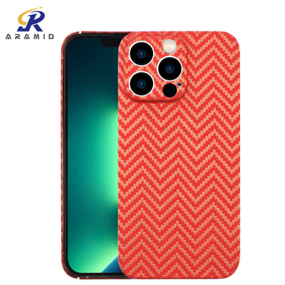 Tam Kapak tasarımlı, Solmaz Turuncu Aramid Fiber iPhone Kılıfı