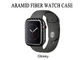 Apple Watch Series 4 5 için Parlak Darbeye Dayanıklı Aramid Fiber İzle Vaka