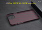 Erime Noktası Gerçek Aramid Fiber Telefon Kılıfı iPhone 11 Pro Max için