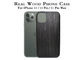 Hafif Siyah Buz İşlemeli iPhone 11 Pro Max Ahşap Kılıf