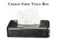 Araba için 3K Parlak Karbon Fiber Doku Kağıt Kutusu