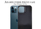 Yarım Kapak Tasarımı iPhone 12 Pro Askeri Sınıf Aramid Fiber Kevlar Telefon Kılıfı