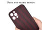 Kamera Tam Kapak Koruması Kırmızı Aramid Fiber Kılıf iPhone 12 Pro Karbon Kılıf için