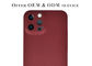 İPhone 12 Pro Max için Kırmızı Renkli Kamera Tam Koruma Aramid Kılıf SGS