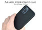 İPhone 12 12 Pro için Plastik Halka Siyah Renkli Aramid Fiber Telefon Kılıfı