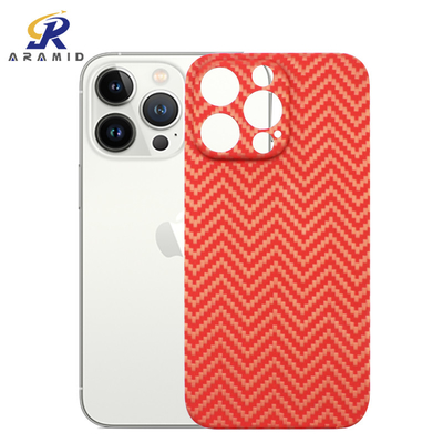 Tam Kapak tasarımlı, Solmaz Turuncu Aramid Fiber iPhone Kılıfı