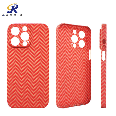 Tam Kapak tasarımlı, Solmaz Turuncu Aramid Fiber iPhone Kılıfı