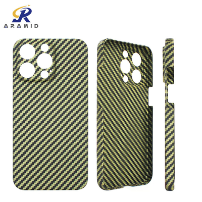 Ultra İnce Çizilmeye Dayanıklı iPhone 13 Pro Max Aramid Karbon Fiber Kılıf